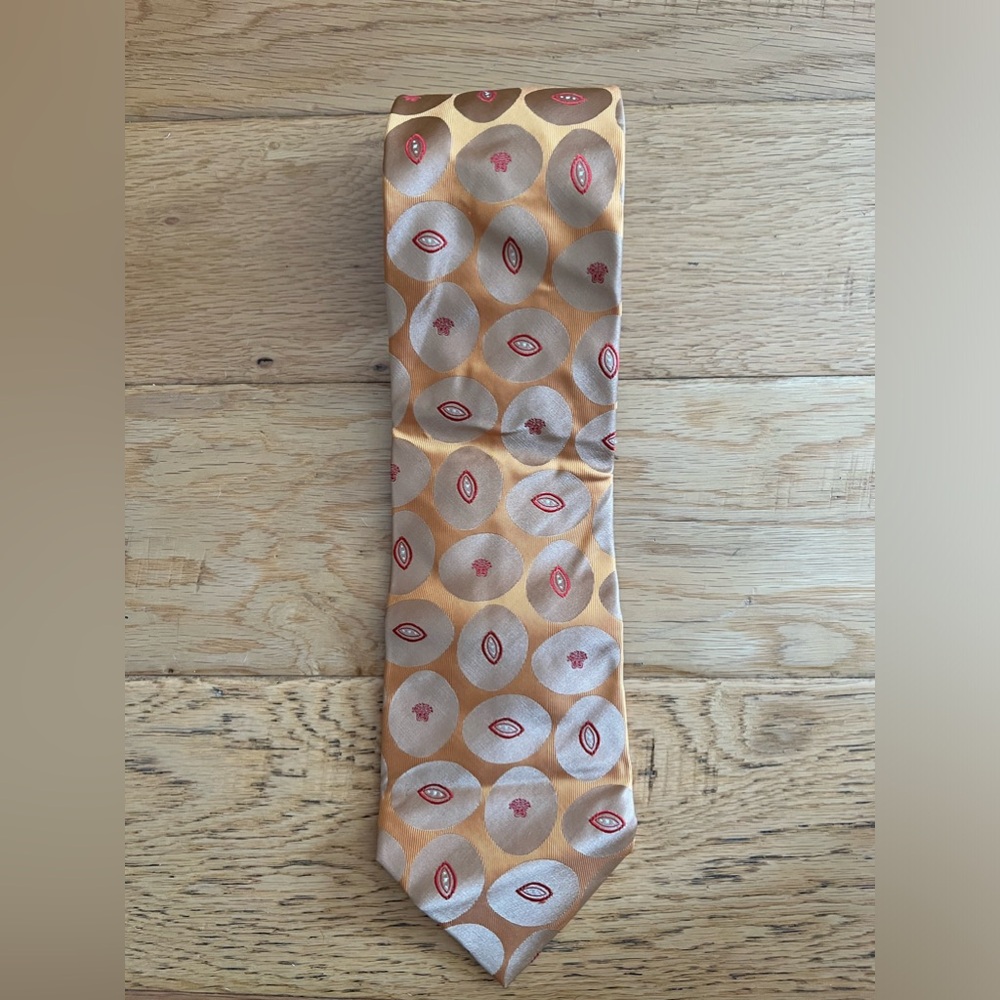 VERSACE Men's 100% Silk Necktie ITALY  Multi-Colored